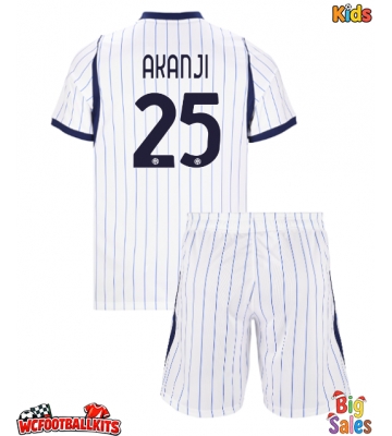 Inter Milan Manuel Akanji #25 Replica Away Stadium Kit for Kids 2026-27 Short Sleeve (+ pants)